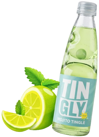 Tingly Mojito Tingle Soda - Refreshing Lime and Mint Beverage